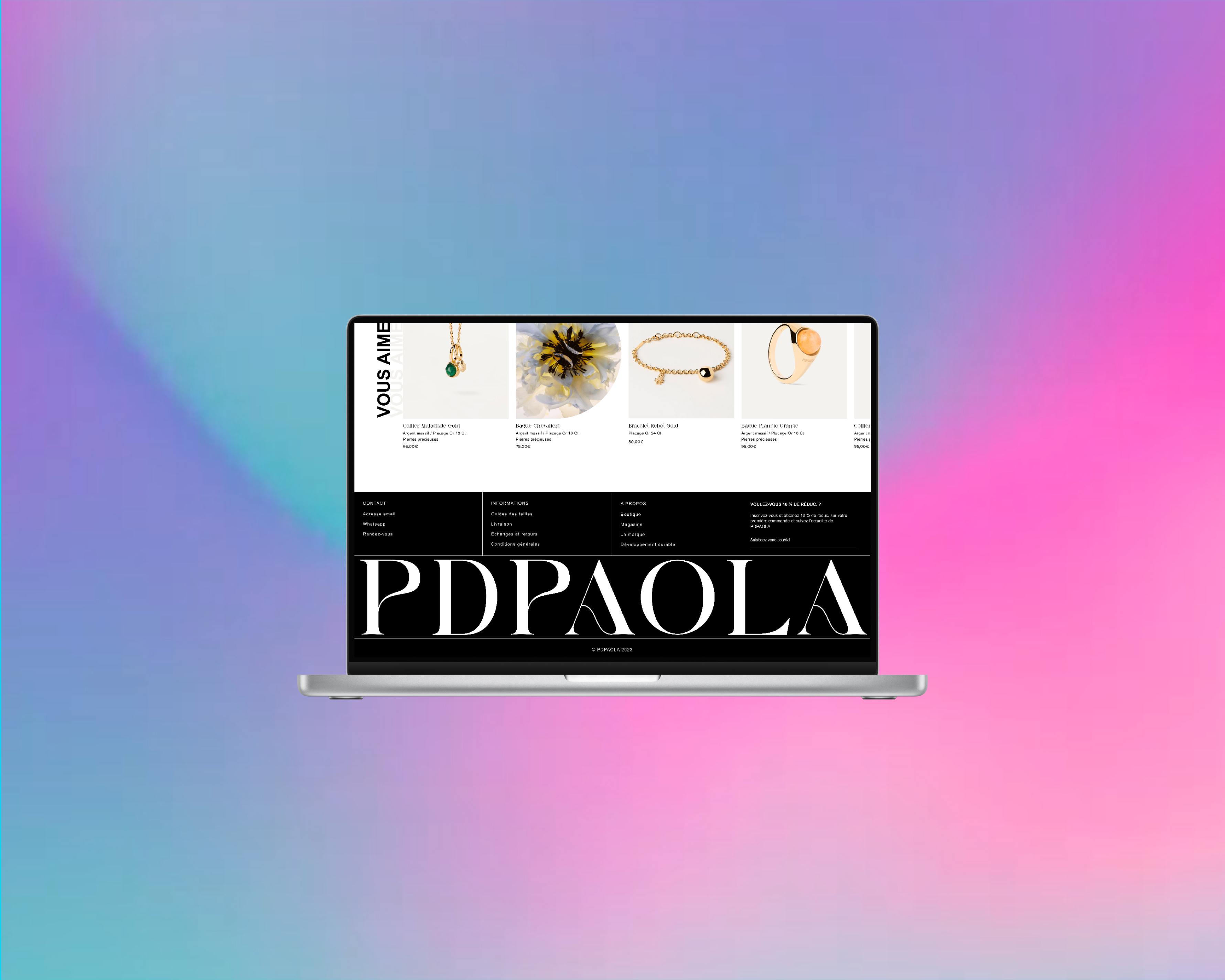 PDPaola · wireframes et prototype